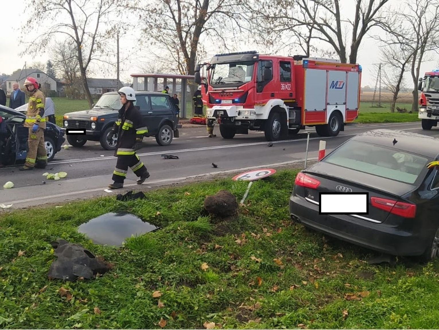 Powa Ny Wypadek W Dryszczowie Pasa Erka Z Obra Eniami G Owy W Szpitalu