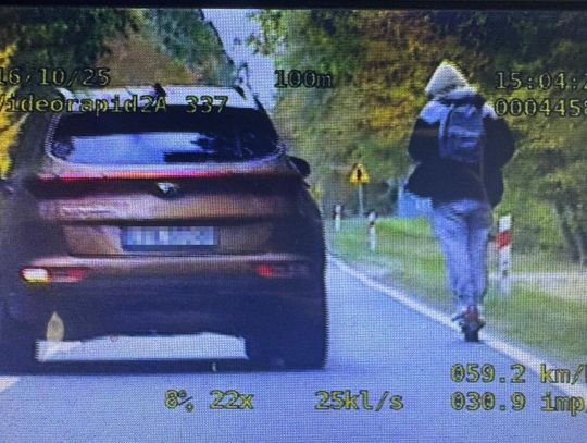 1,5 promila i hulajnoga. Za takie wykroczenie słono zapłaci