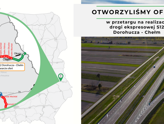 10 chętnych do budowy drogi S12 Dorohucza-Chełm [PLAN TRASY]