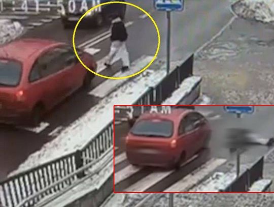 18-latka potrącona na pasach. Poszybowała w górę i upadła. Zobacz nagranie [FILM]