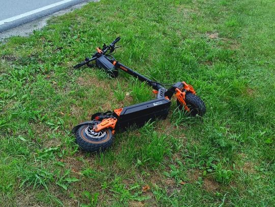 20-latek ranny po wypadku na hulajnodze elektrycznej w Krasnymstawie