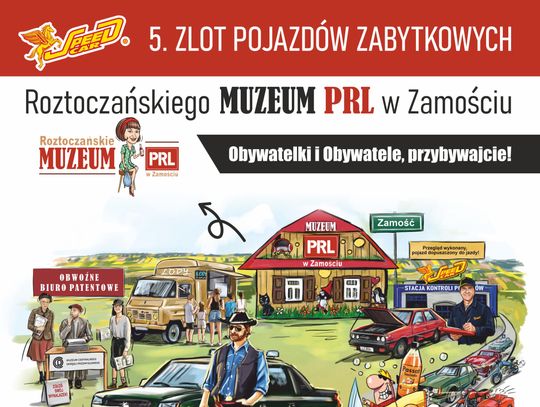 W niedzielę, 5 lipca, odbędzie się Speed Car 5. Zlot Pojazdów Zabytkowych Roztoczańskiego Muzeum PRL w Zamościu.