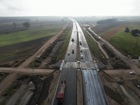 autostrada w dudowie, widok z góry