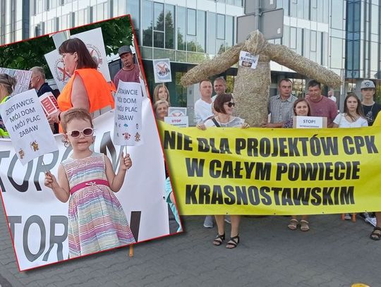 Będzie blokada DK 17. Kolejna odsłona protestu przeciw szybkiej kolei [ZDJĘCIA]