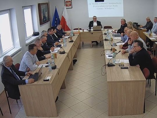 Kadr z kwietniowej sesji Rady Gminy Włodawa