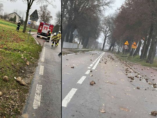 To zdarzenie spowodowało utrudnienia w ruchu na drodze wojewódzkiej 16 listopada nr 842 w Borówku w gminie Żółkiewka.