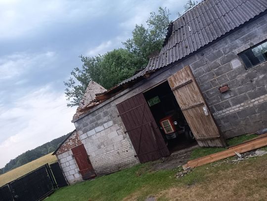 Burza ominęła Chełm i Krasnystaw, ale uderzyła w powiat włodawski [ZDJĘCIA]