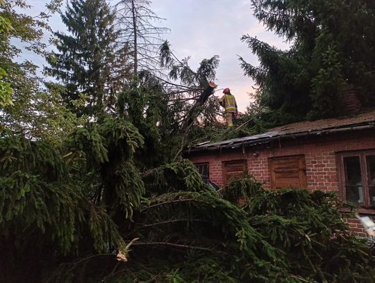 Burze przetaczają się nad Polską. Wielki grad, pozrywane dachy, połamane drzewa