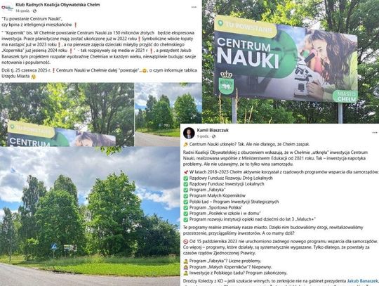 Centrum Nauki wciąż „w budowie”? Kolejna polityczna burza w Chełmie