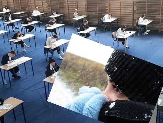 Chełm: Bardzo zimna próbna matura w I Liceum Ogólnokształcącym