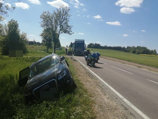 Chełm. Chwile grozy! Ciężarówka uderzyła w audi