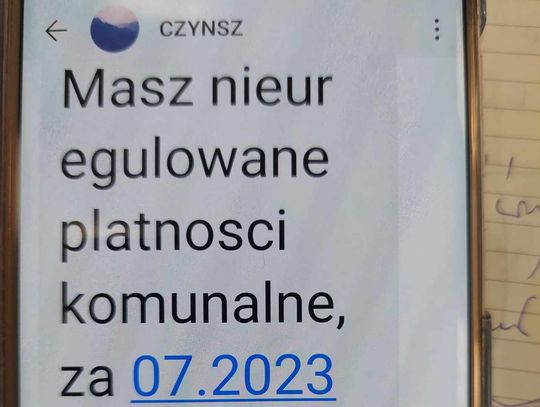 Chełm. Ważne! SMS-a "CZYNSZ" o płatnościach komunalnych nie rozsyłają miejskie spółki