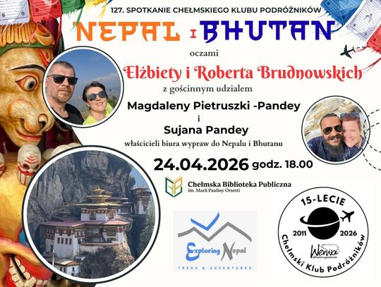 Spotkanie odbędzie się  24 kwietnia o godzinie 18:00 w Chełmskiej Bibliotece Publicznej.