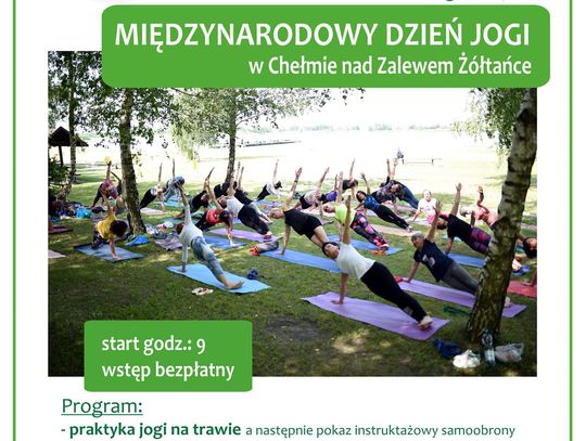 Chełm. Joga nad Zalewem Żółtańce? Czemu nie!