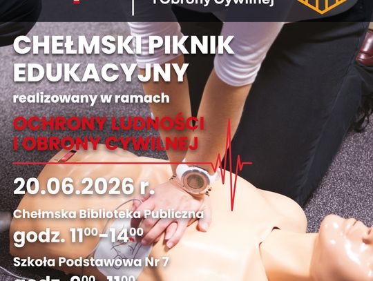 20 czerwca mieszkańcy Chełma i Krasnegostawu będą mogli nie tylko zdobyć wiedzę o pierwszej pomocy, ale przede wszystkim przećwiczyć ją w praktyce podczas Krajowego Treningu Pierwszej Pomocy.