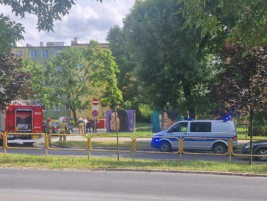 Chełm. Na parkingu taksówka stanęła w płomieniach