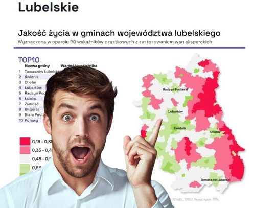 W Chełmie życie jak w Madrycie? Choć województwo lubelskie wypada słabo...