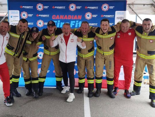 kadra polskich strażakó na mistrzostwa świata w kanadzie