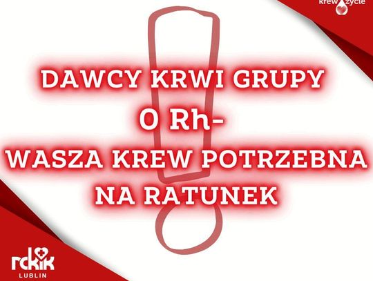 Chełm. Oddaj krew w niedzielę. Potrzebujący liczą na twoją pomoc