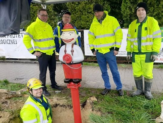 Chełm: "Pawełek" będzie witał uśmiechem! Nowy hydrant przy ul. Lubelskiej.
