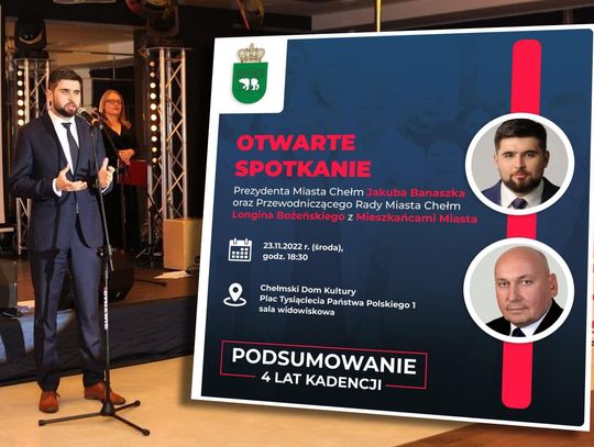 Chełm. Prezydent zaprasza na spotkanie. Będzie dyskusja i podsumowanie