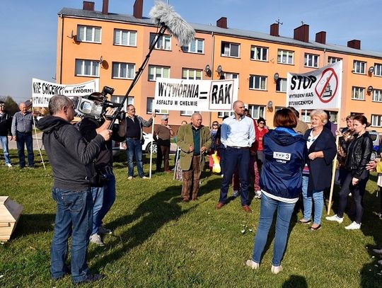Chełm: Protest na Ceramicznej