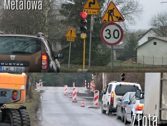 Chełm. Trwają utrudnienia w ruchu na Metalowej i Złotej!