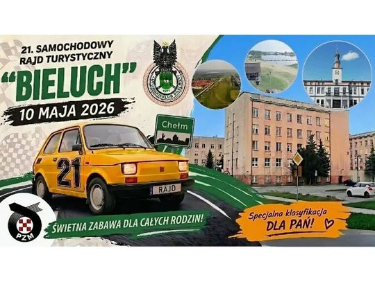 Automobilklub Chełmski organizuje 10 maja kolejną odsłonę Turystycznego Rajdu Samochodowego BIELUCH.