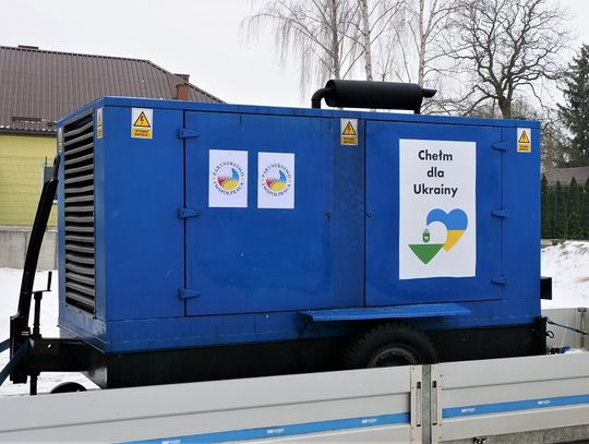 Chełm: Samorząd nadal pomaga Ukrainie. Do Kowla przekazano agregat prądotwórczy.