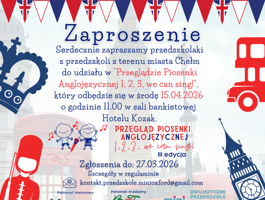 Dwujęzyczne Przedszkole „mini Oxford” organizuje trzecią edycję inicjatywy, która łączy naukę języka obcego z ekspresją artystyczną.