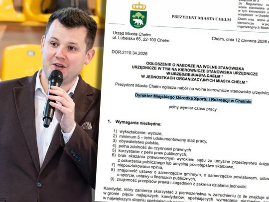dominik małys i ogłoszenie o nowym konkursie na dyrektora mosir chełm
