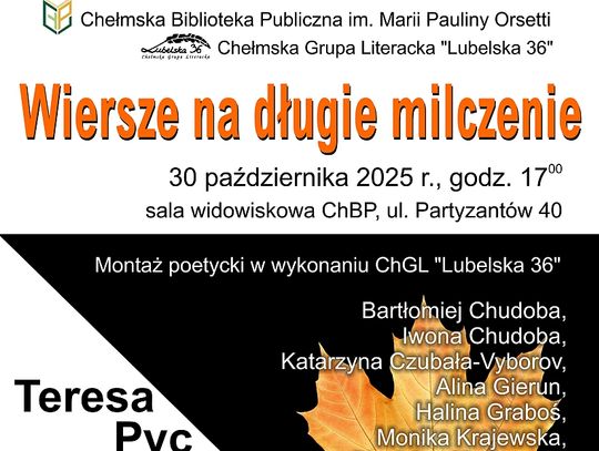 Wieczór poetycki w Chełmskiej Bibliotece Publicznej