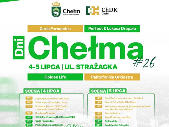 Dni Chełma już 4 i 5 lipca przy ul. Strażackiej.