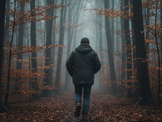 29-letni zdesperowany mężczyzna uciekł do lasu.