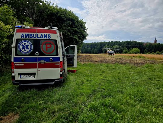 Dramatyczna akcja ratunkowa w gminie Łopiennik Górny. Niemowlę trafiło do szpitala śmigłowcem LPR