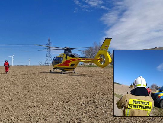 Dramatyczny finał zabawy na crossie. 14-latek uderzył w maszynę rolniczą