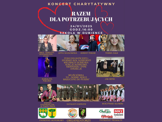 Dubienka. "Razem dla potrzebujących" – koncert charytatywny