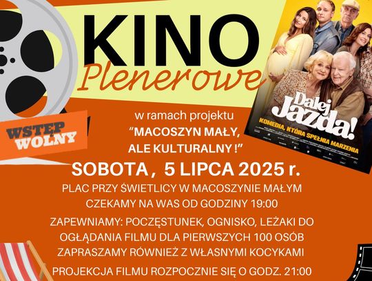Gm. Hańsk. Macoszyn Mały zaprasza na plenerowy seans filmowy