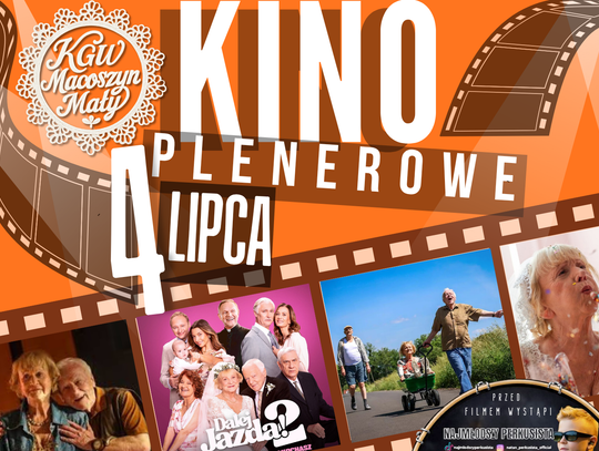 Plenerowe kino w Macoszynie Małym odbędzie się 4 lipca.