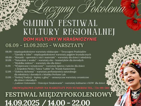Gm. Kraśniczyn. Gminny Festiwal Kultury Regionalnej połączy pokolenia i tradycję ze współczesnością