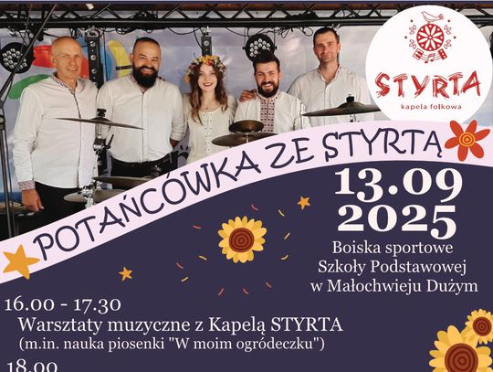 Plakat zapraszający na Potańcówkę ze STYRTĄ