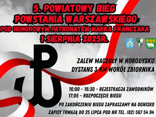 Gm. Leśniowice. V Powiatowy Bieg Powstania Warszawskiego