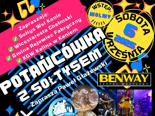 Plakat zapraszający na "Potańcówkę z Sołtysem"