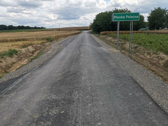 Gm. Rudnik. Nowa droga do Płonki Poleśnej gotowa