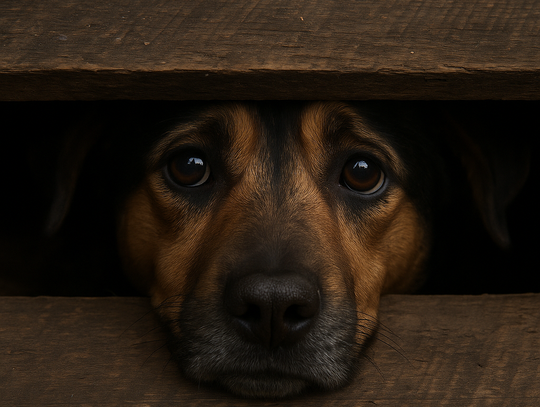 Gm. Siennica Różana. Dwa tygodnie siedział głodny i spragniony pod podłogą. Gdy zaczął wyć, sąsiedzi zaalarmowali służby