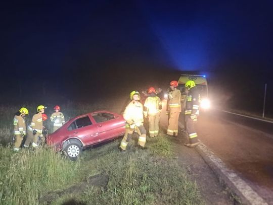 Gm. Stary Brus. Auto wylądowało w nocy w rowie