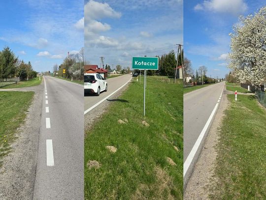 zdjęcia drogi wojewódzkiej nr 819 w Kołaczach