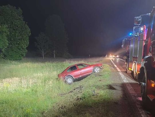 Gm. Stary Brus. Nietrzeźwy kierowca przeszarżował podczas wyprzedzania