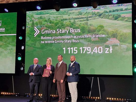 Gm. Stary Brus. Ponad 1,1 mln zł na oczyszczalnie