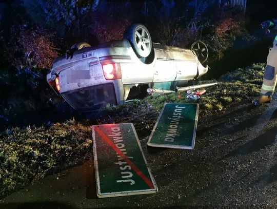 Kierowca na 3 lata może trafić do więzienia. Uderzył w przepust i dachował...